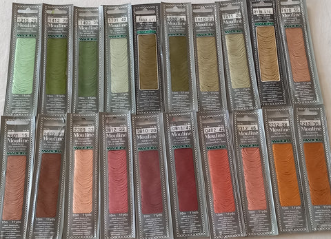 Pack of 20 Madeira Mouline Stranded Cotton Threads