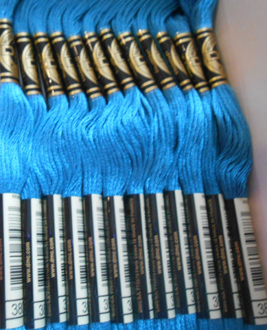 DMC six stranded threads Box of 12 Turquoise Colour Number 3809