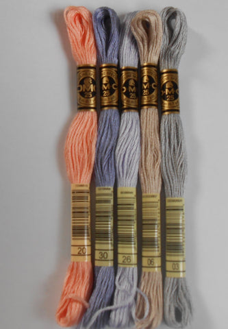 DMC six stranded threads Pack of 5 EXACT MATCH
