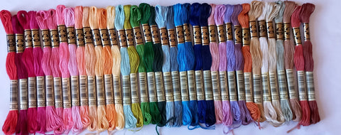 DMC Six Stranded Cotton Threads Pack of 36 Exact – Tandem Cottage ...