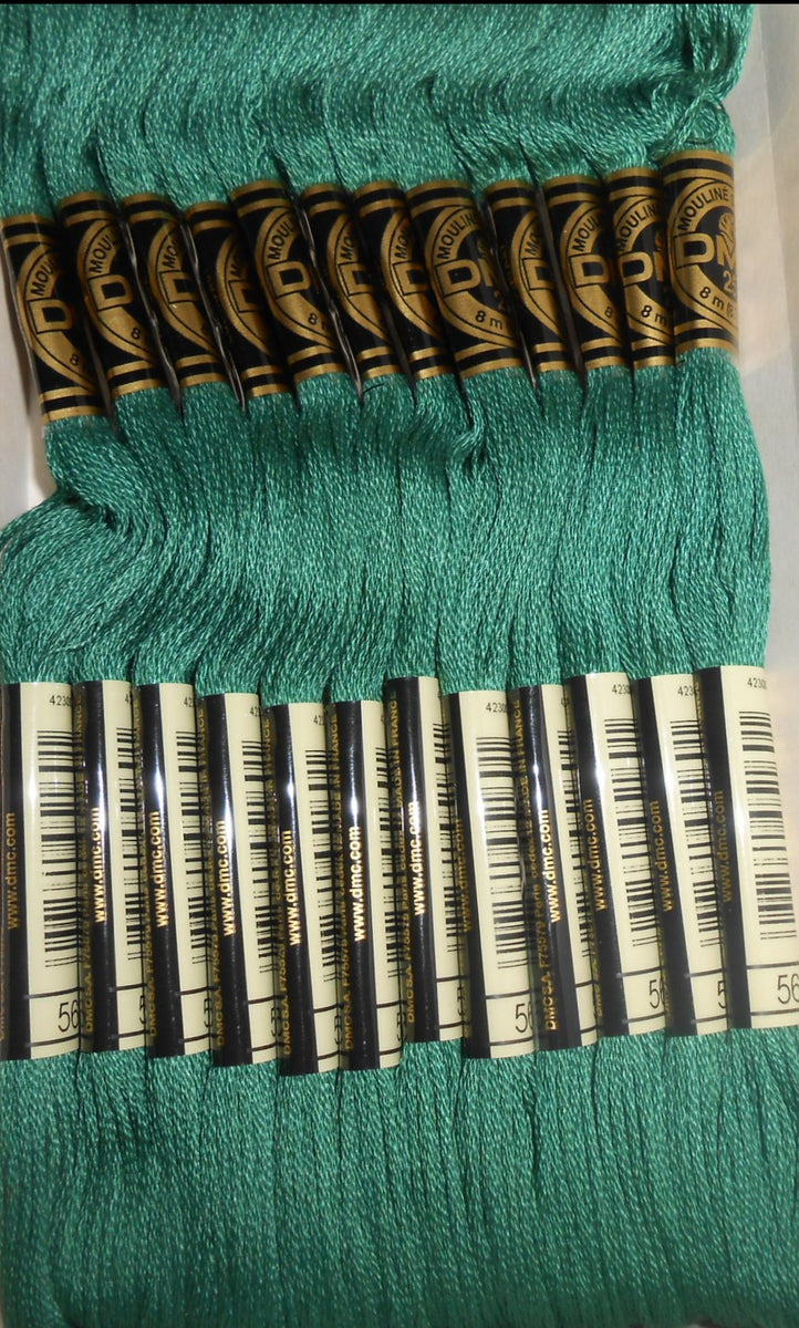 DMC six stranded threads Box of 12 Green Colour Number 561 – Tandem ...